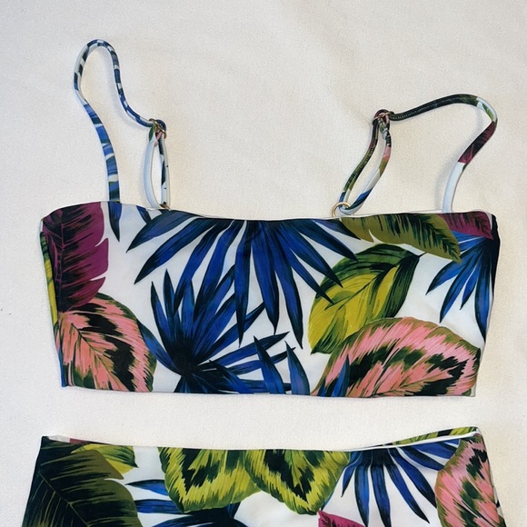 NWOT L*Space Rebel Electric Palm Bikini Top & Portia Electric Palm Bottom S - Picture 4 of 14